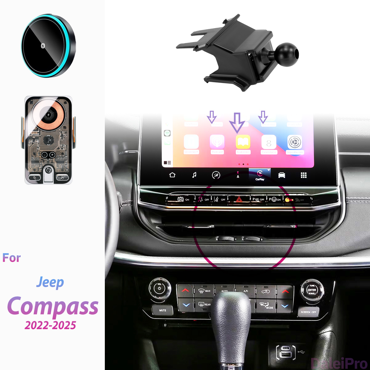 حامل هاتف لاسلكي للسيارة مع شا - مراجعة Compass Lensatic وسعره