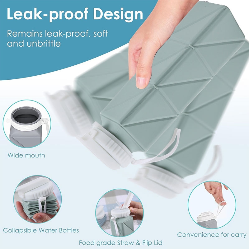 زجاجة مياه قابلة للطي بغطاء من - مراجعة Water Bag Collapsible وسعره