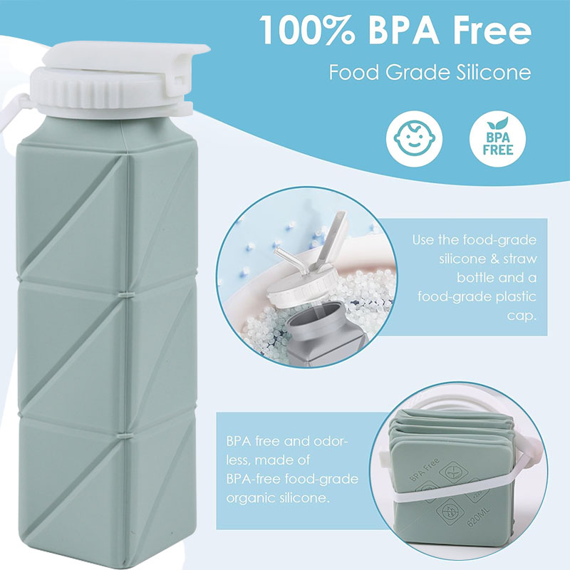 زجاجة مياه قابلة للطي بغطاء من - مراجعة Water Bag Collapsible وسعره